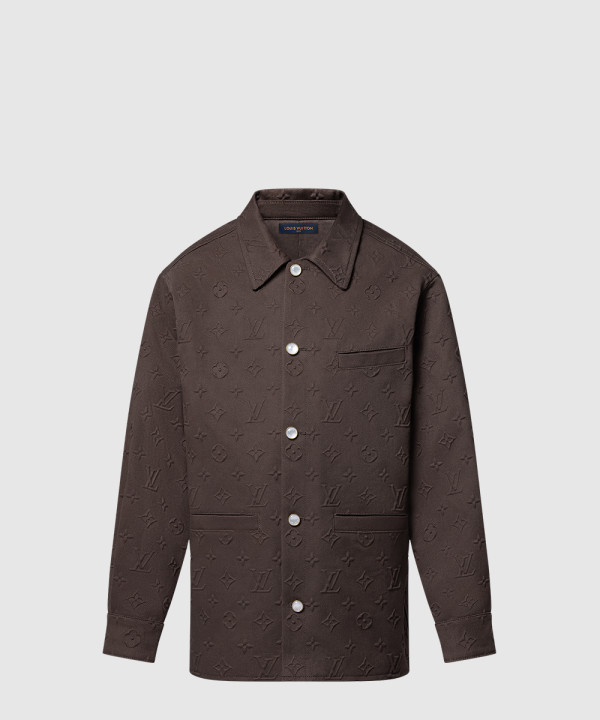 모노그램 엠보스드 오버셔츠