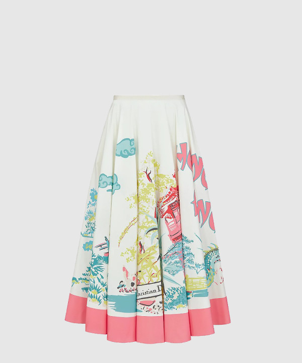 Souvenir 플레어 미디 스커트