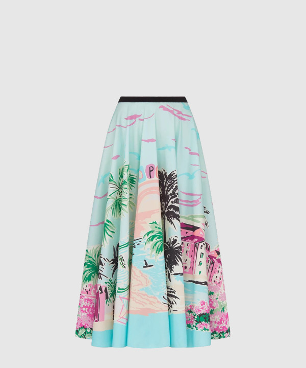 Souvenir 플레어 미디 스커트