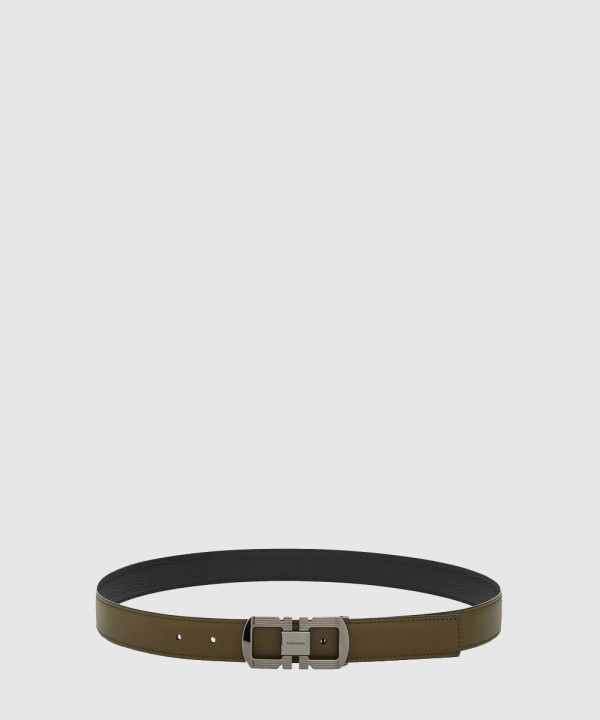 리버시블 버클 레더 벨트 670420