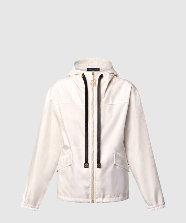 죽 액센트 집업 재킷