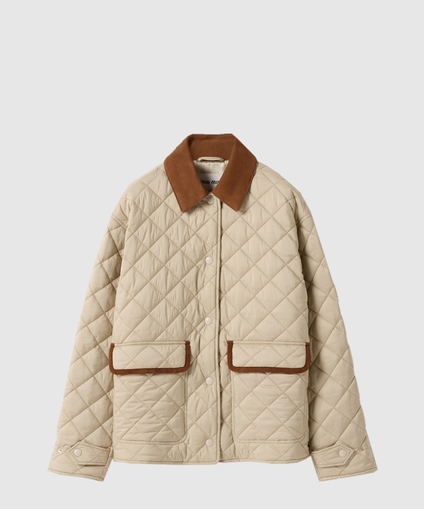 퀼팅 테크니컬 퐁제 블루종