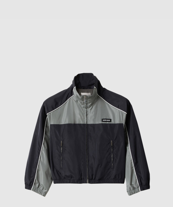 기능성 실크 지퍼 블루종 재킷