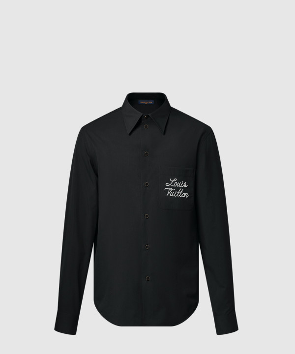 엠브로이더드 시그니처 롱 슬리브드 셔츠