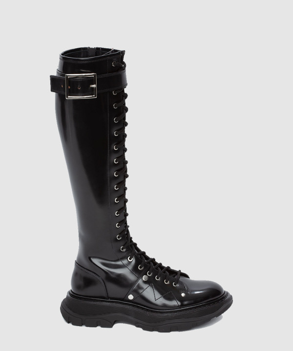 트레드 슬릭 니하이 부츠 595466