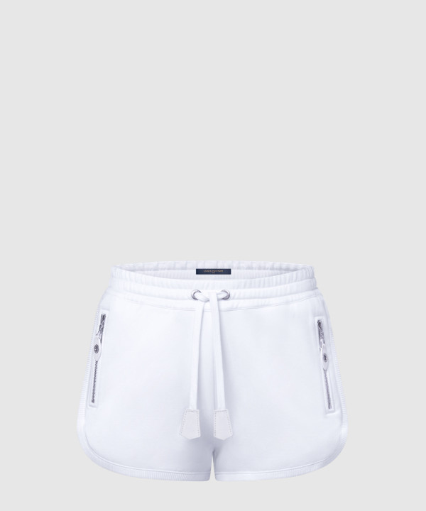 가죽 액센트 조깅 반바지