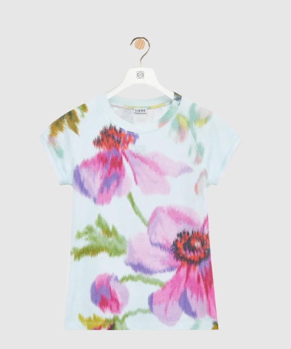 스몰 핏 티셔츠 코튼 혼방