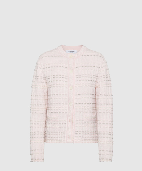 시어서커 니트 트위드 자카드 카디건