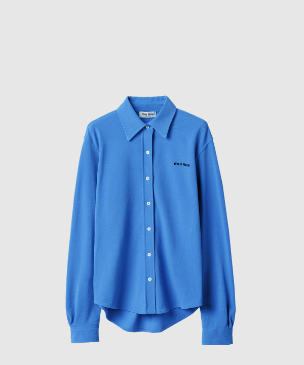 코튼 피케 셔츠