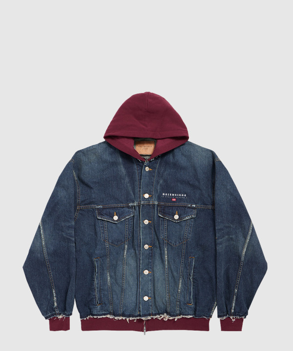 패치드 데님 재킷