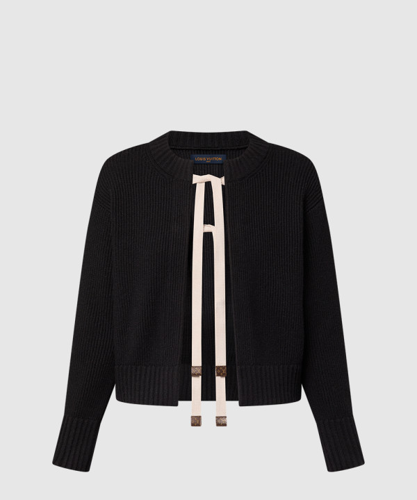 리본 타이 가디건