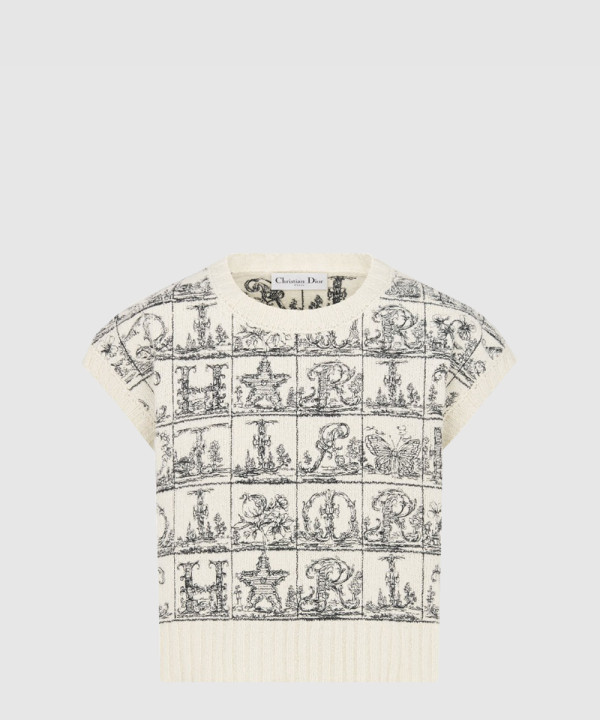 자수 스웨터 베스트