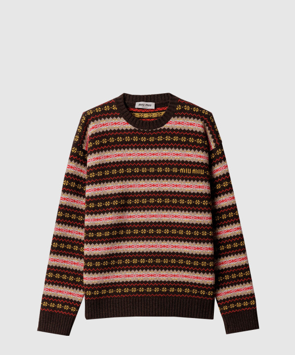 울 크루넥 스웨터